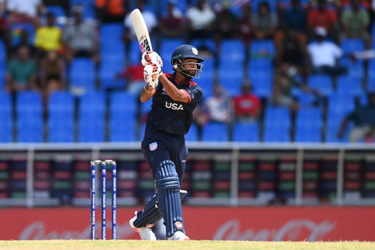Andries Gous and Harmeet Singh put on 91 off 43 balls, USA vs South Africa, T20 World Cup 2024, North Sound, June 19, 2024