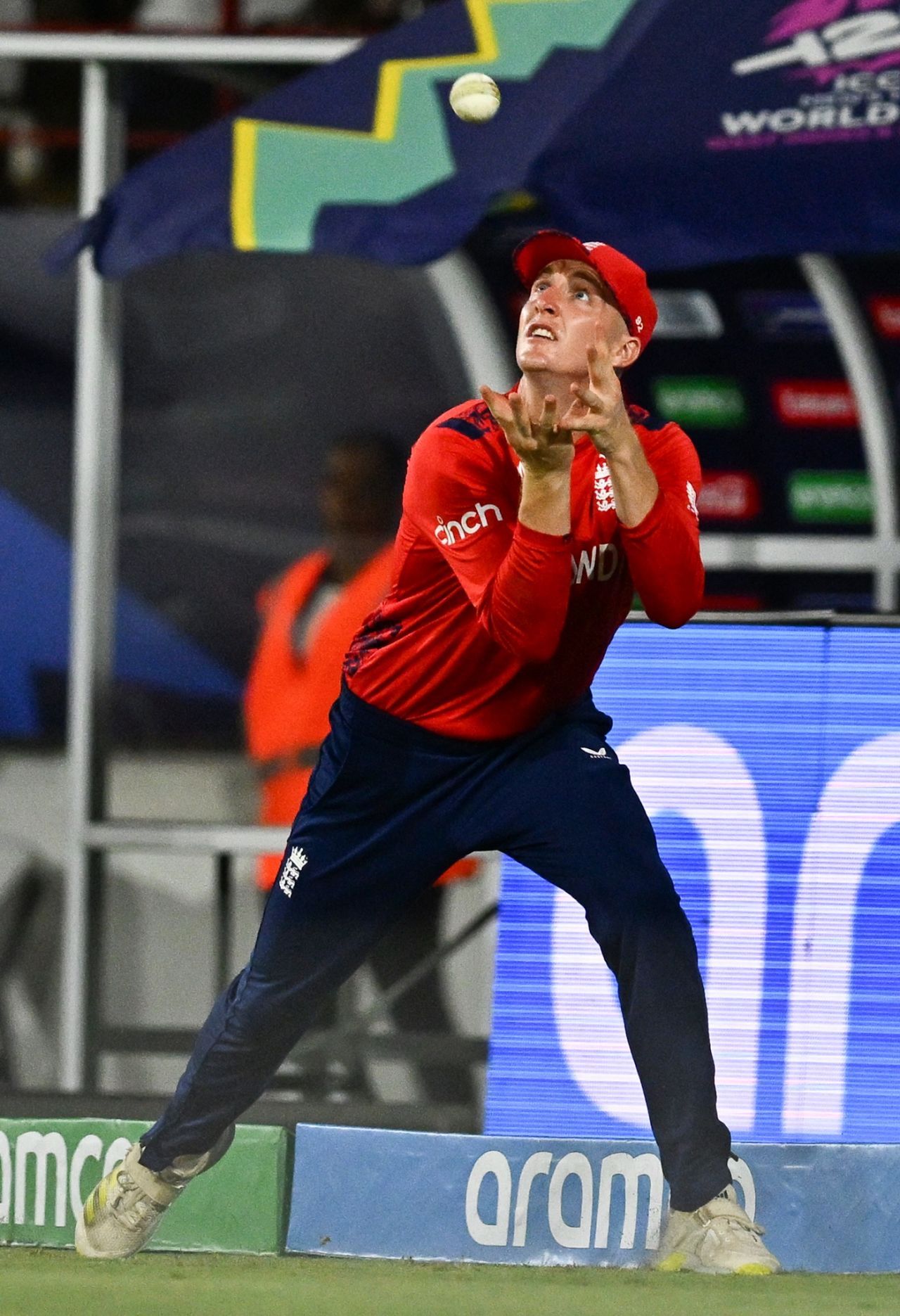 Harry Brook took a calm catch on the rope, West Indies vs England, T20 World Cup 2024, Super Eight, Gros Islet, June 19, 2024