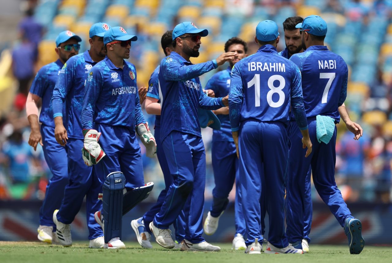 Fazalhaq Farooqi removed the big-hitting Suryakumar Yadav, Afghanistan vs India, T20 World Cup Super Eight, Bridgetown, June 20, 2024