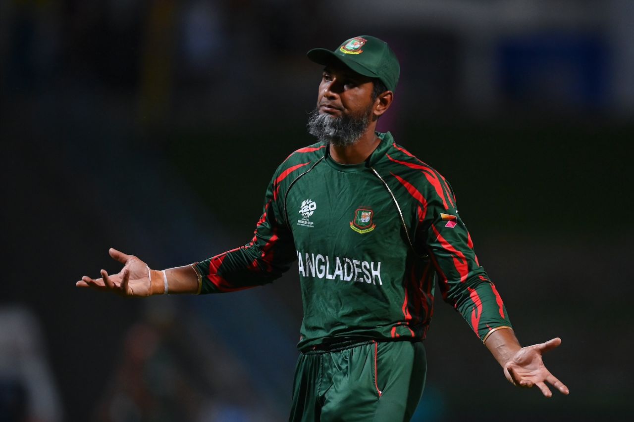 Mahmudullah was disappointed as the match started to slip away for Bangladesh, Australia vs Bangladesh, T20 World Cup 2024 Super Eight, Group 1, North Sound, June 20, 2024