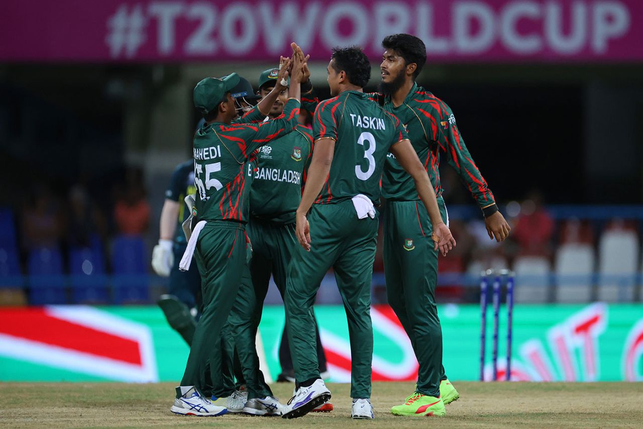 Rishad Hossain gave Australia something to think about, Australia vs Bangladesh, T20 World Cup 2024 Super Eight, Group 1, North Sound, June 20, 2024