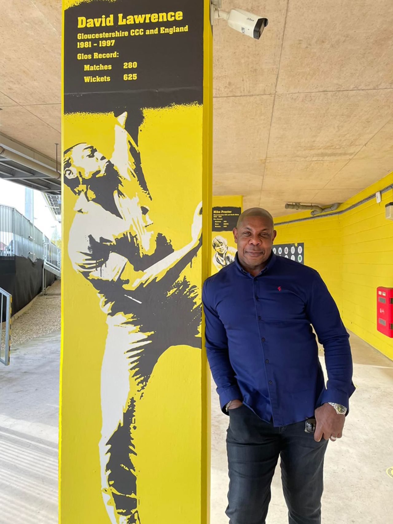 David Lawrence was added to the "Legends Walkway" at Nevil Road, Bristol