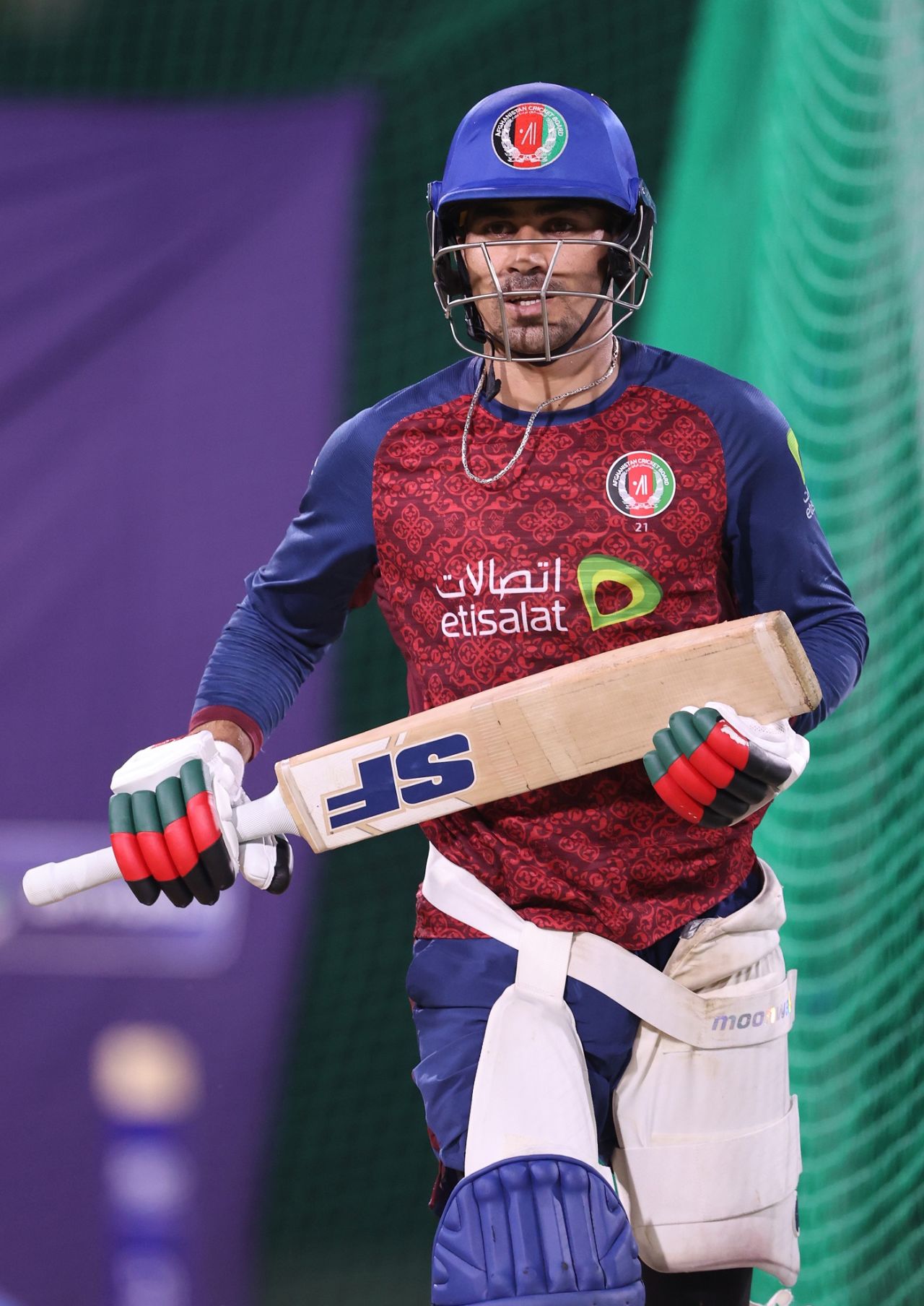 Rahmanullah Gurbaz tunes up for the clash against Australia, Kingstown, June 21, 2024