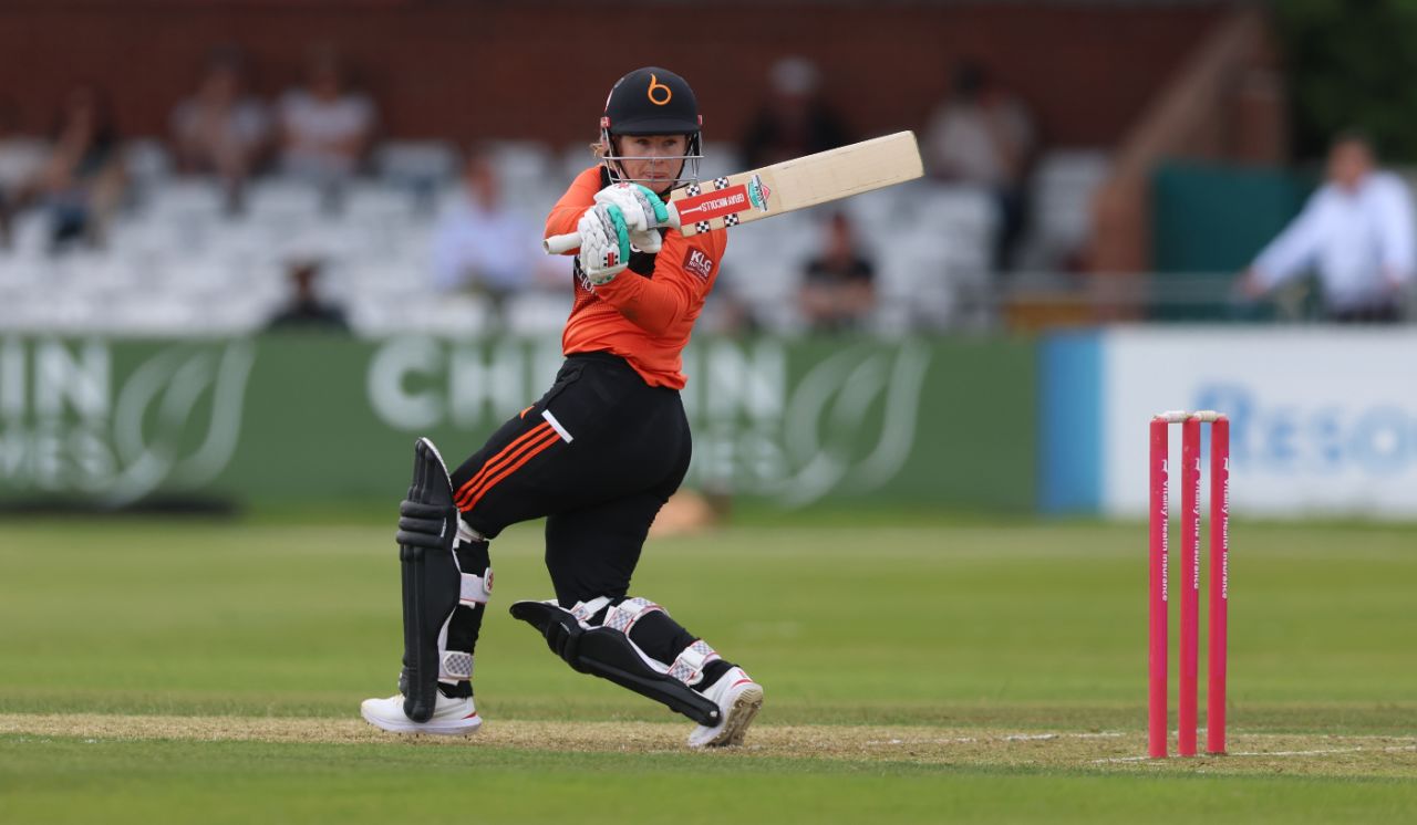 Tammy Beaumont lead The Blaze's run-chase against Central Sparks, The Blaze vs Central Sparks, Charlotte Edwards Cup, 1st semi-final, Derby, June 22, 2024