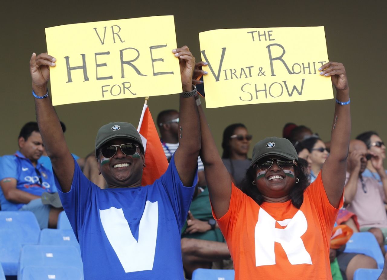 Virat Kohli and Rohit Sharma fans in Antigua, Bangladesh vs India, Super Eight, T20 World Cup, Antigua, June 22, 2024