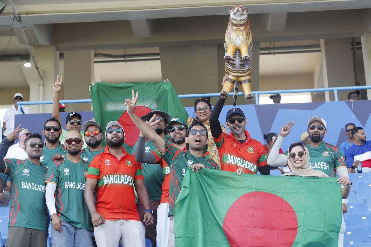 Bangladesh fans in Antigua, Bangladesh vs India, Super Eight, T20 World Cup, Antigua, June 22, 2024