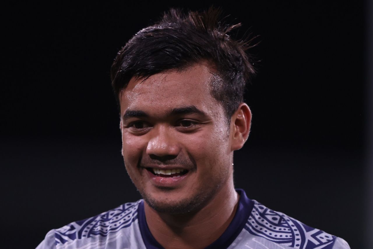 Taskin Ahmed during Bangladesh's net session, T20 World Cup, Kingstown, June 23, 2024