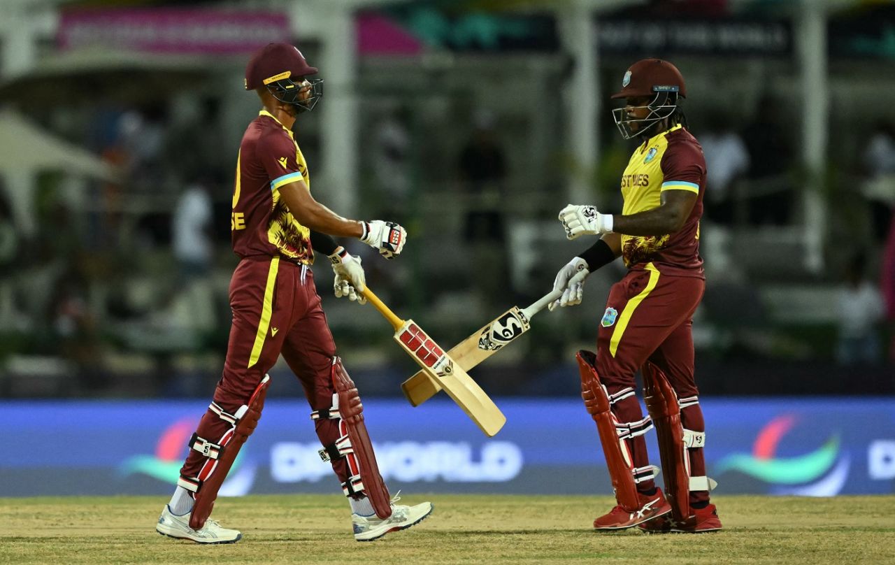 Roston Chase and Kyle Mayers forged a strong partnership for West Indies, West Indies vs South Africa, T20 World Cup 2024, Super Eight, North Sound, June 23, 2024