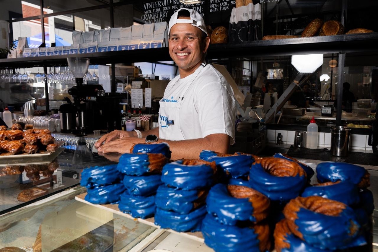 Usman Khawaja at the Prime Video Cricket Cafe, Melbourne, June 24, 2024