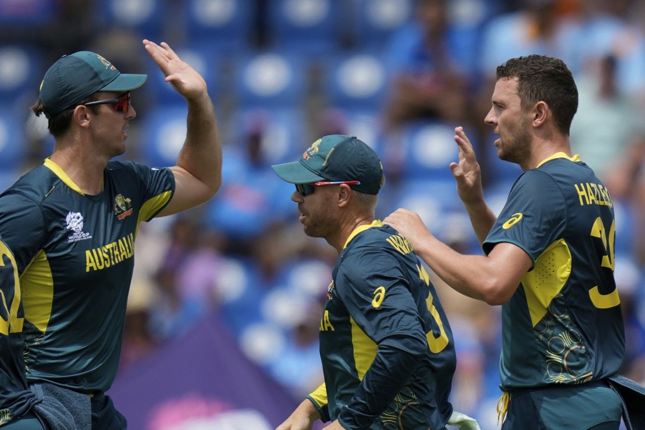 Josh Hazlewood removed Virat Kohli without scoring, Australia vs India, T20 World Cup Super Eight, Gros Islet, June 24, 2024