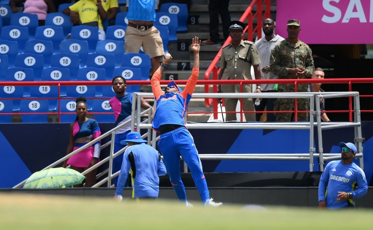 Axar Patel's one-handed stunner got Mitchell Marsh, Australia vs India, T20 World Cup Super Eight, Gros Islet, June 24, 2024
