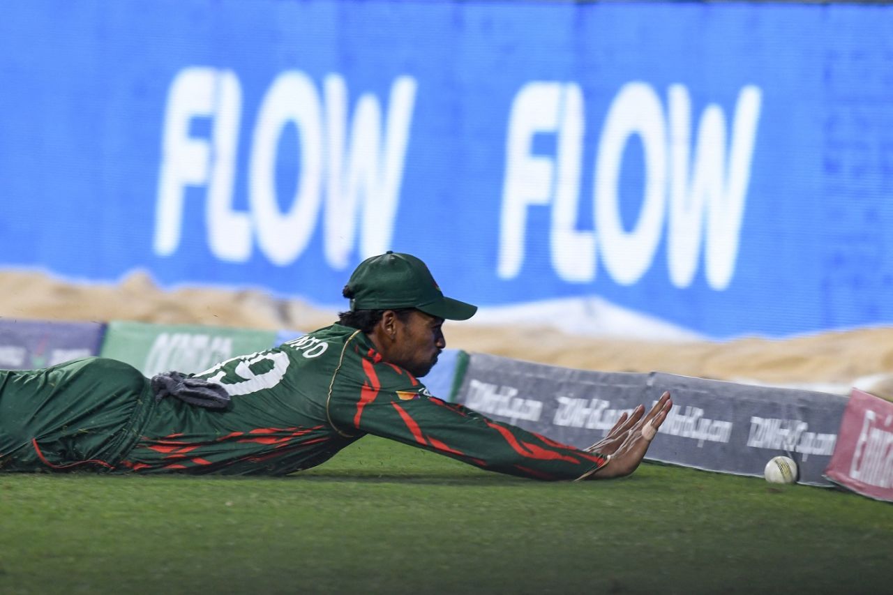 Najmul Hossain Shanto was leading from the front in the field, Afghanistan vs Bangladesh, Super Eight, Group 1, Men's T20 World Cup 2024, Kingstown, June 24, 2024