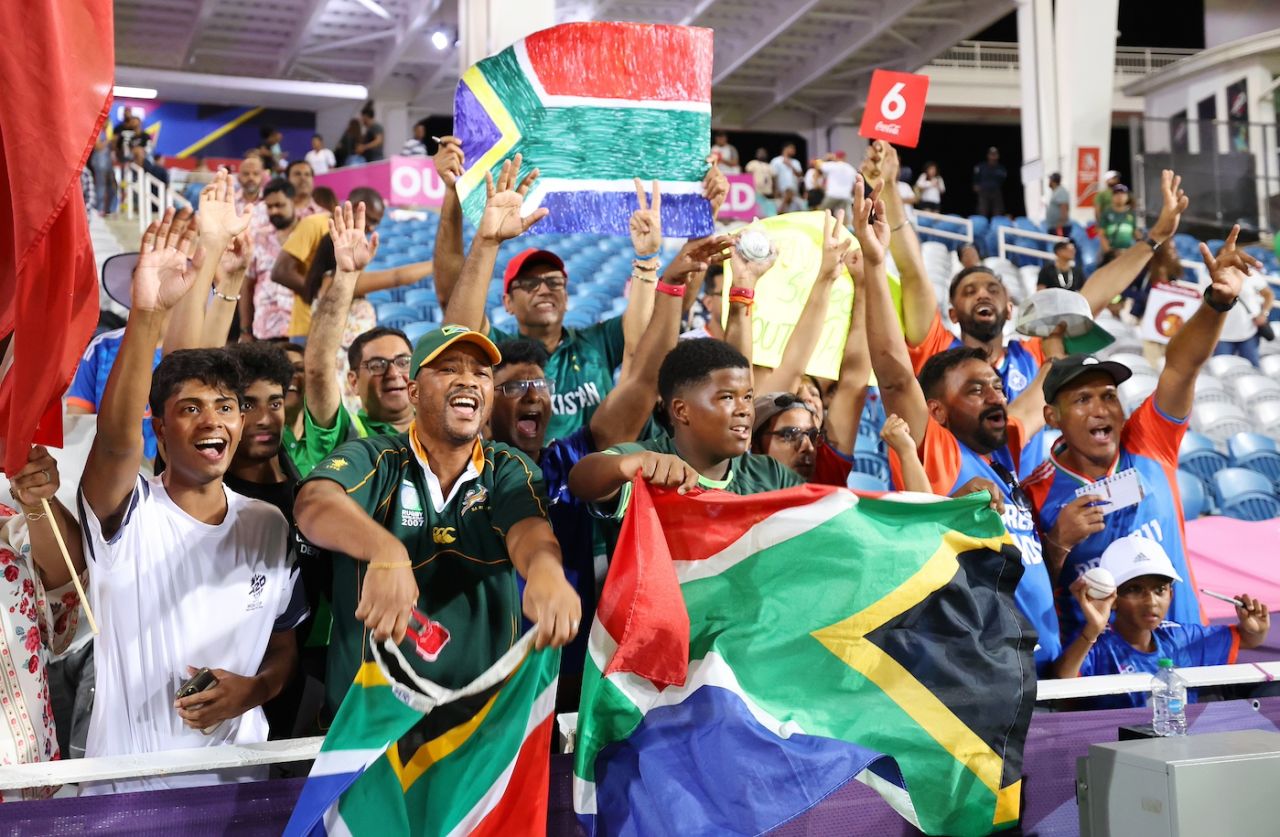 South African fans came out to support their team, Afghanistan vs South Africa, 1st semi-final, Tarouba, T20 World Cup, June 26, 2024