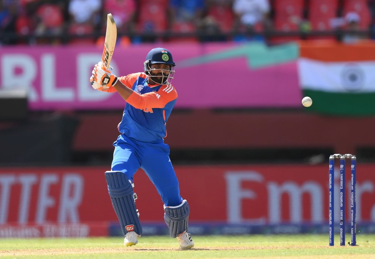 Ravindra Jadeja hit 17* from just nine balls, England vs India, T20 World Cup semi-final, Providence, Guyana, June 27, 2024