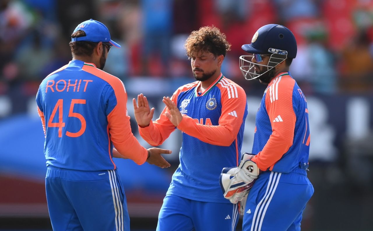 Chris Jordan gone, and that's Kuldeep Yadav's third