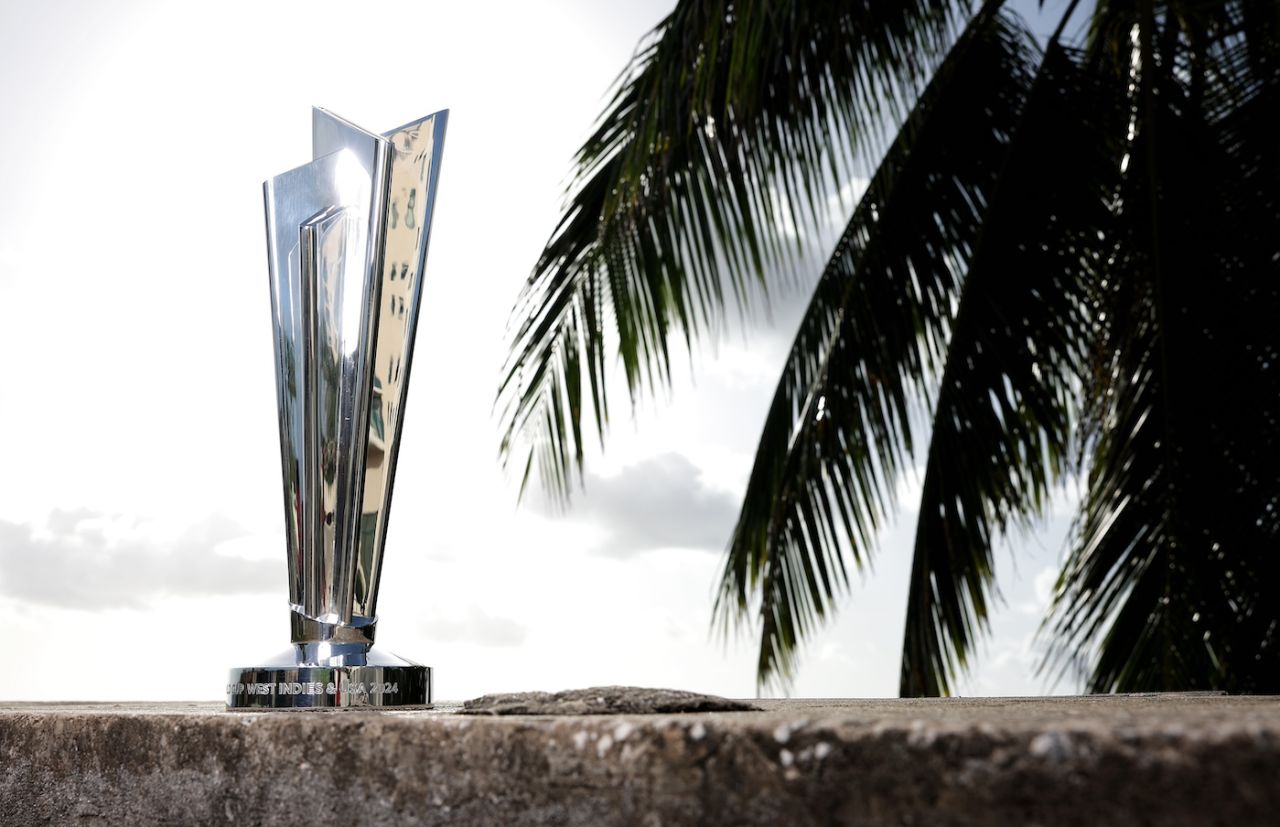 The T20 World Cup final trophy out for a bit of sightseeing, India vs South Africa, T20 World Cup final, Bridgetown, Barbados, June 29, 2024