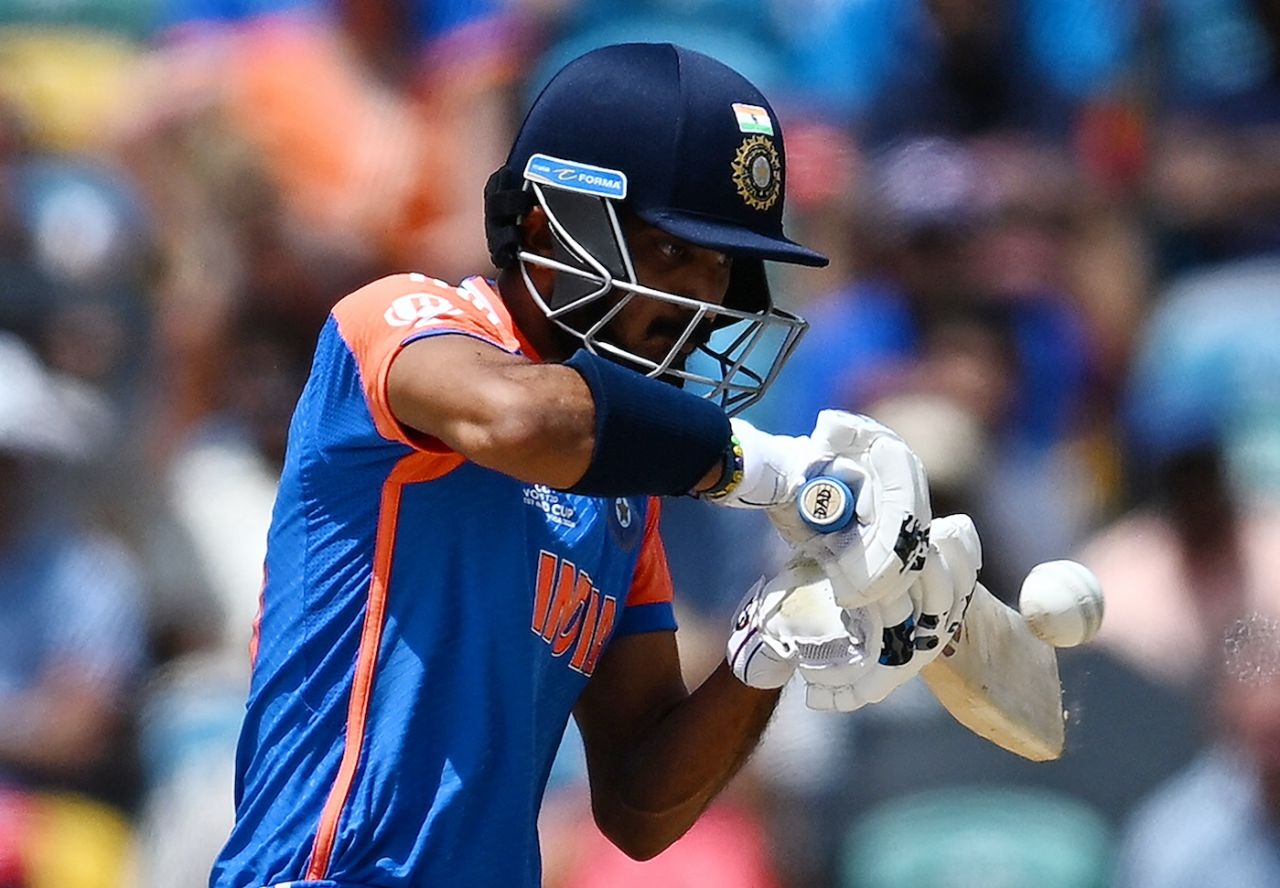 Axar Patel batted aggressively from No. 5, India vs South Africa, T20 World Cup final, Bridgetown, Barbados, June 29, 2024