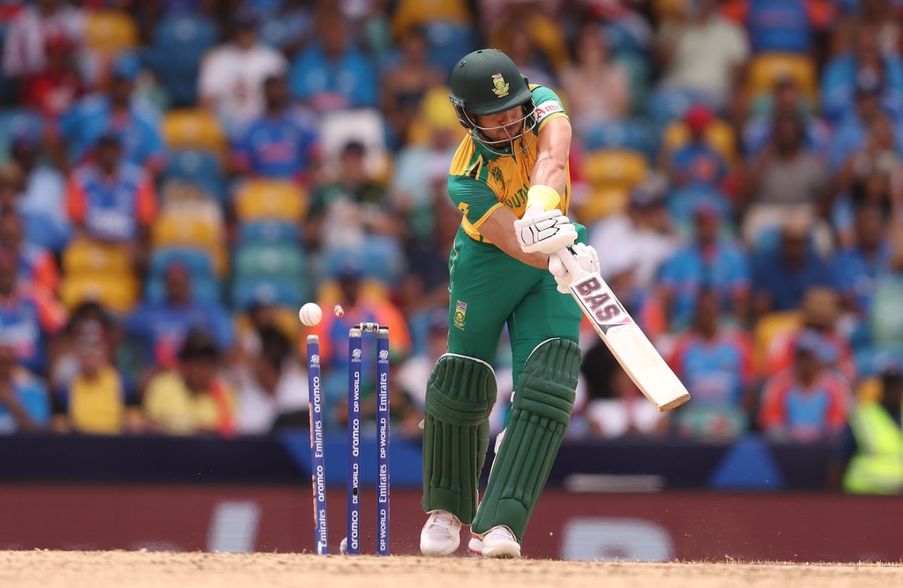 Reeza Hendricks had no clue to a beauty from Jasprit Bumrah, India vs South Africa, T20 World Cup final, Bridgetown, Barbados, June 29, 2024