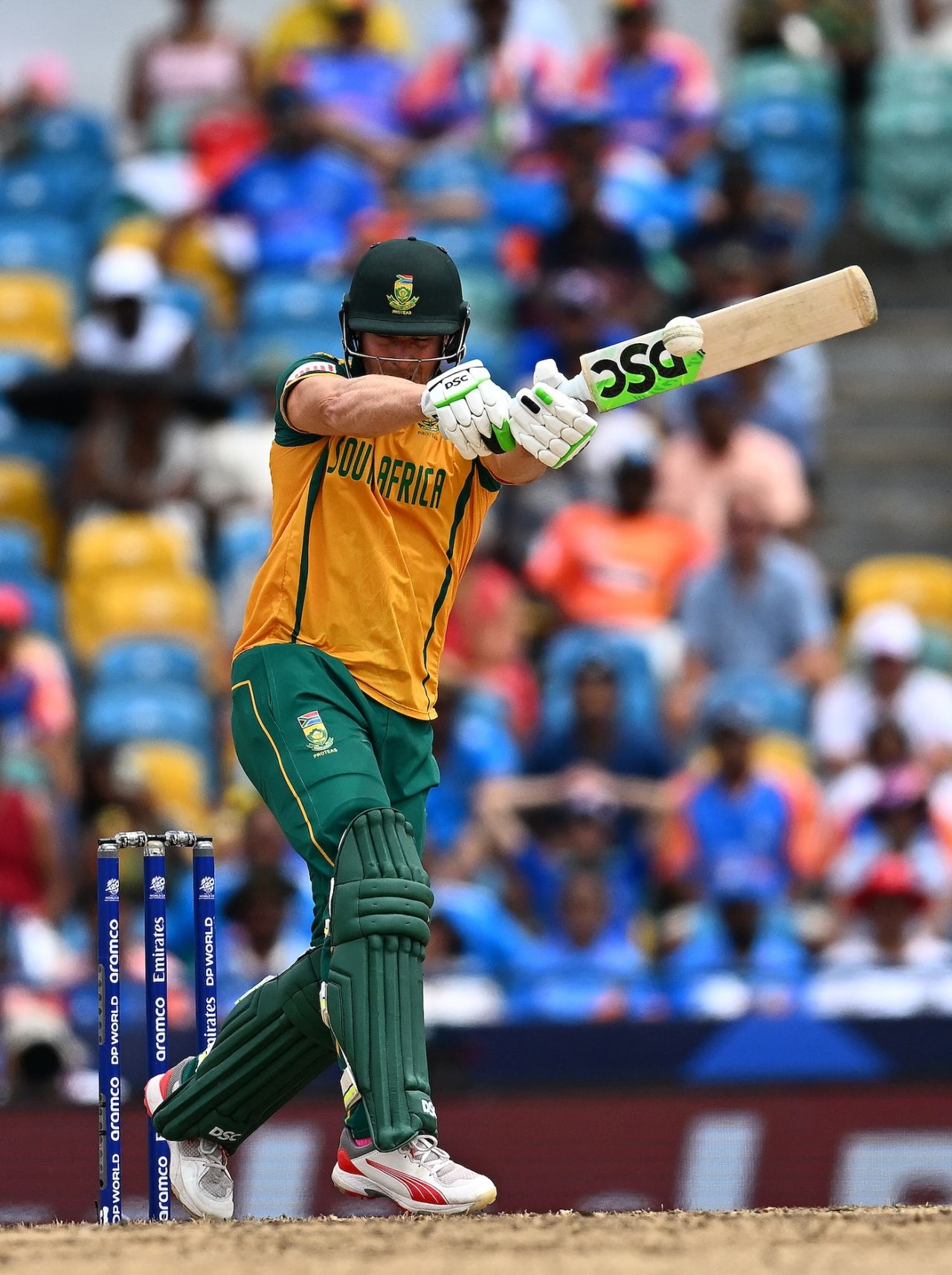 David Miller was the main man for South Africa after Heinrich Klaasen fell, India vs South Africa, T20 World Cup final, Bridgetown, Barbados, June 29, 2024