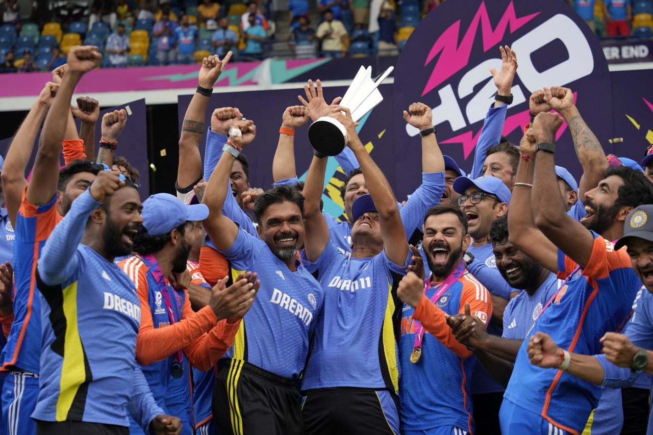 India victorious in a tense Barbados final.