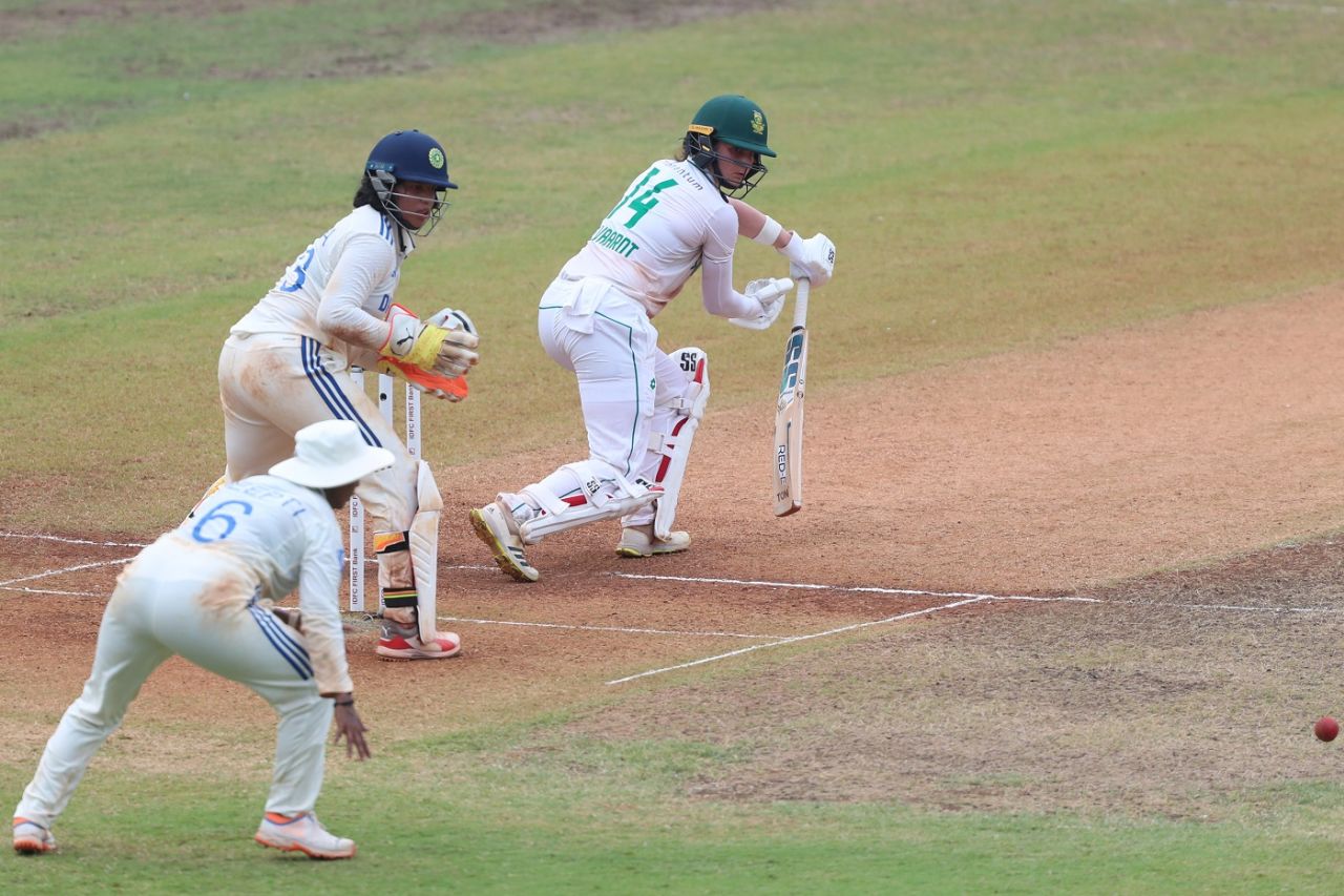 Laura Wolvaardt played with soft hands and close to her body against spin, India vs South Africa, Only women's Test, 3rd day, Chennai, June 30, 2024