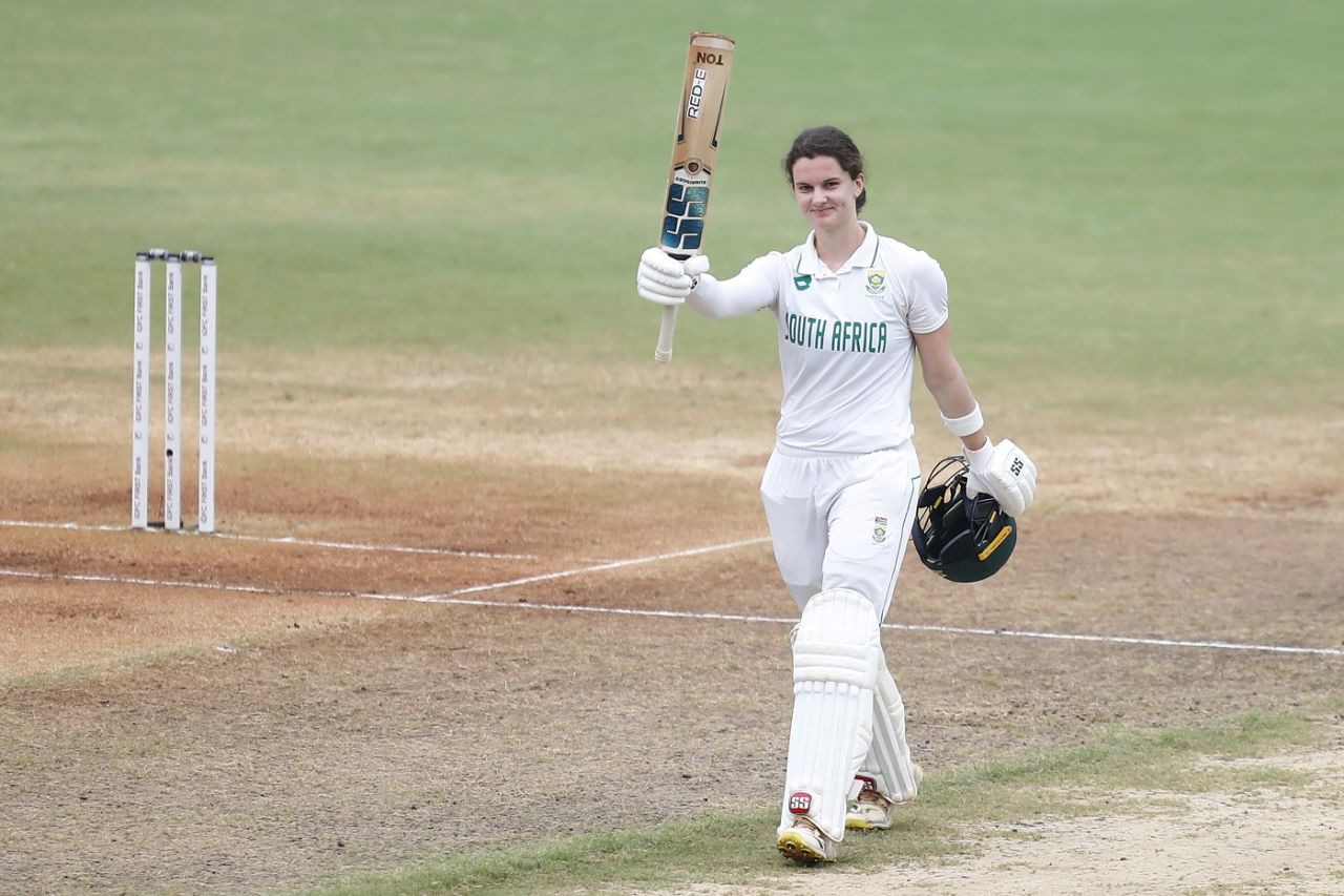 Laura Wolvaardt notched up a century on the fourth morning, India vs South Africa, Only women's Test, 4th day, Chennai, July 1, 2024