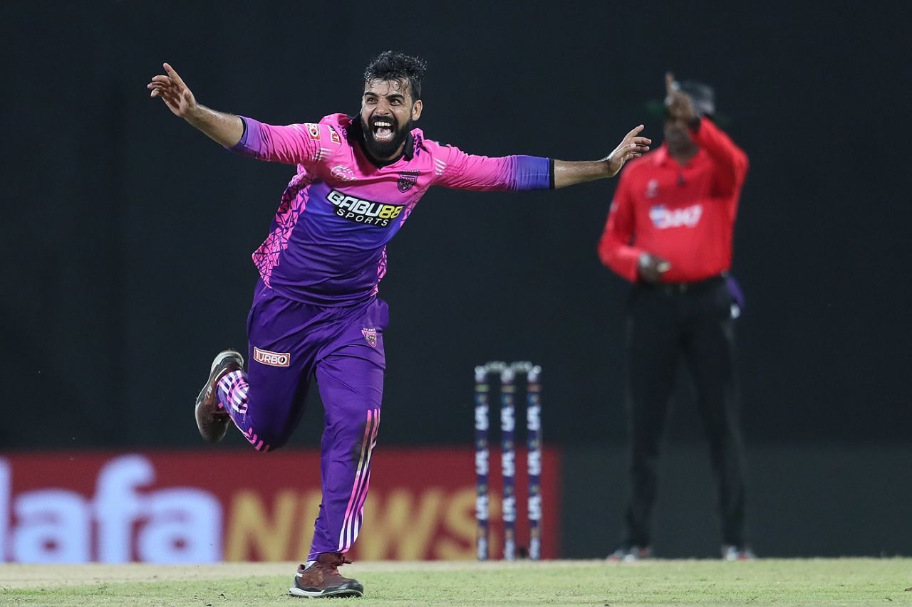 Shadab Khan picked up the first hat-trick of LPL 2024, Colombo Strikers vs Kandy Falcons, Lanka Premier League 2024, Pallekele, July 2, 2024