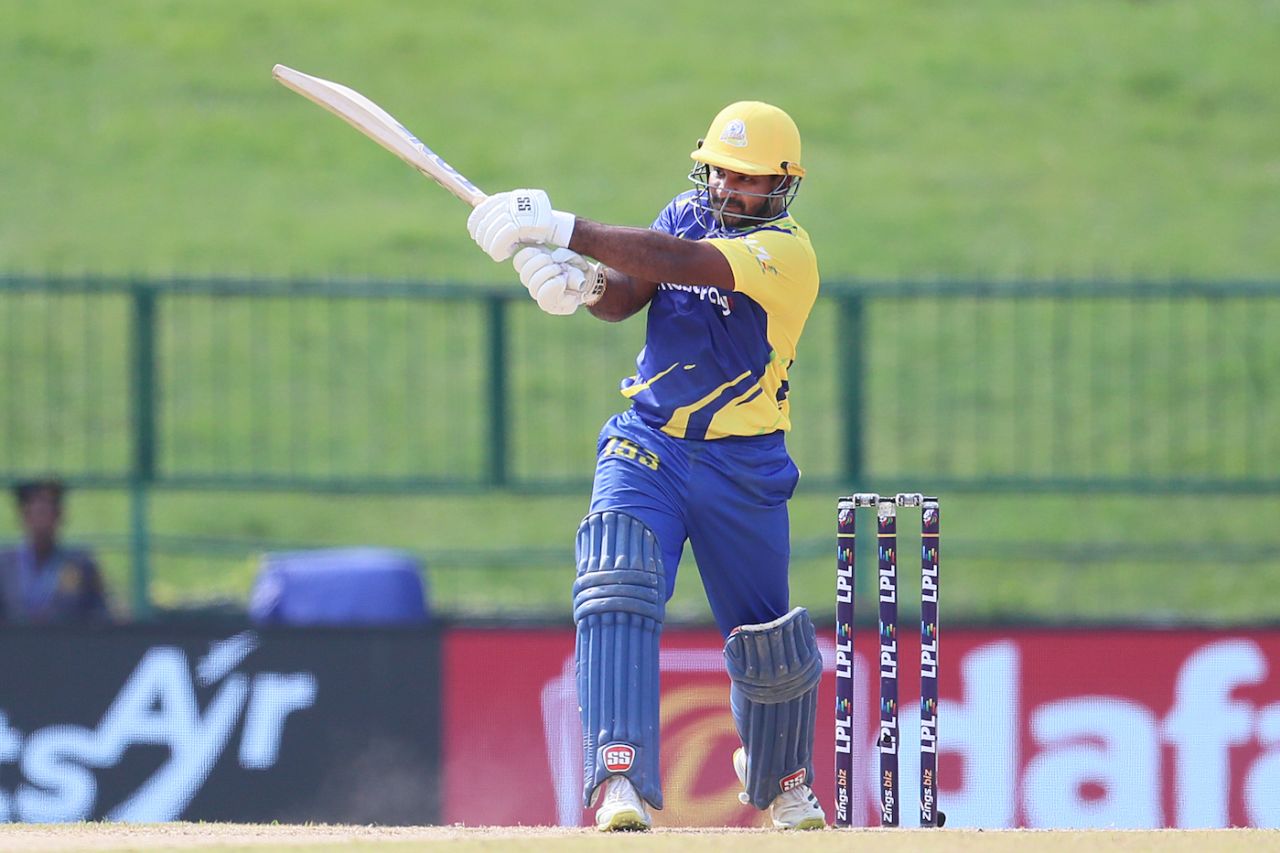 Kusal Perera was severe on anything short, Dambulla Sixers vs Jaffna Kings, Lanka Premier League 2024, Pallekele, July 3, 2024