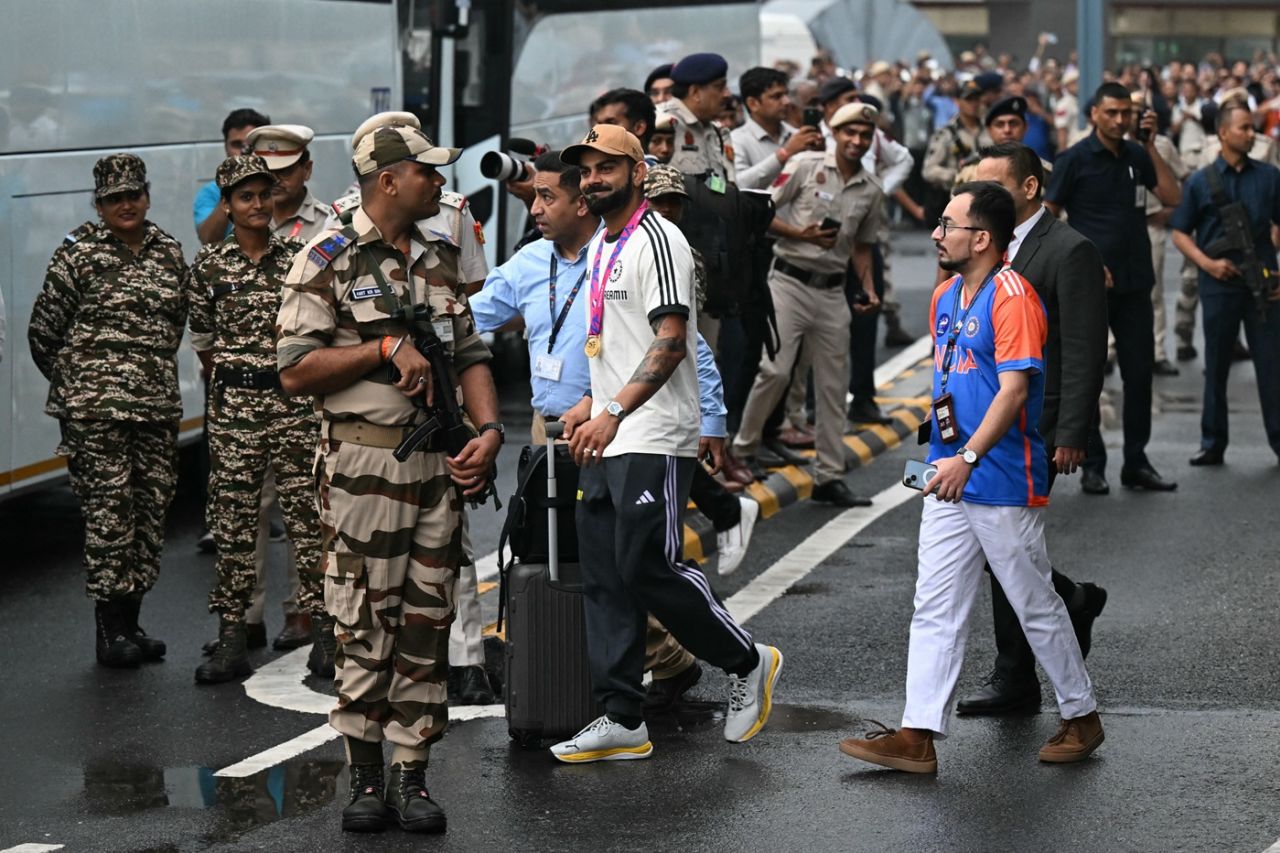 Virat Kohli arrives in Delhi after the T20 World Cup win, New Delhi, July 4, 2024
