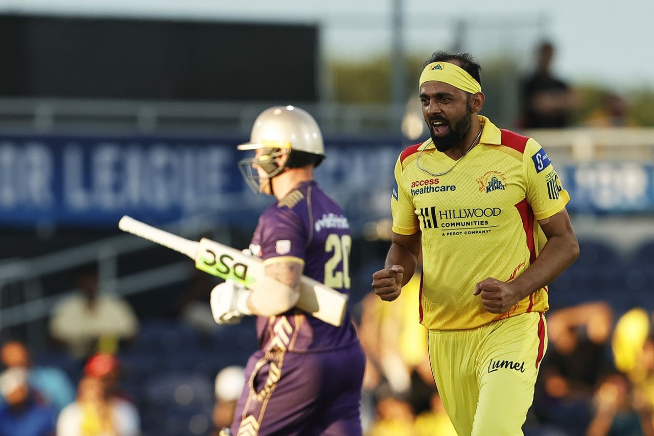 Zia-ul-Haq struck twice in his second over, Texas Super Kings vs LA Knight Riders, Major League Cricket, Dallas, July 5, 2024