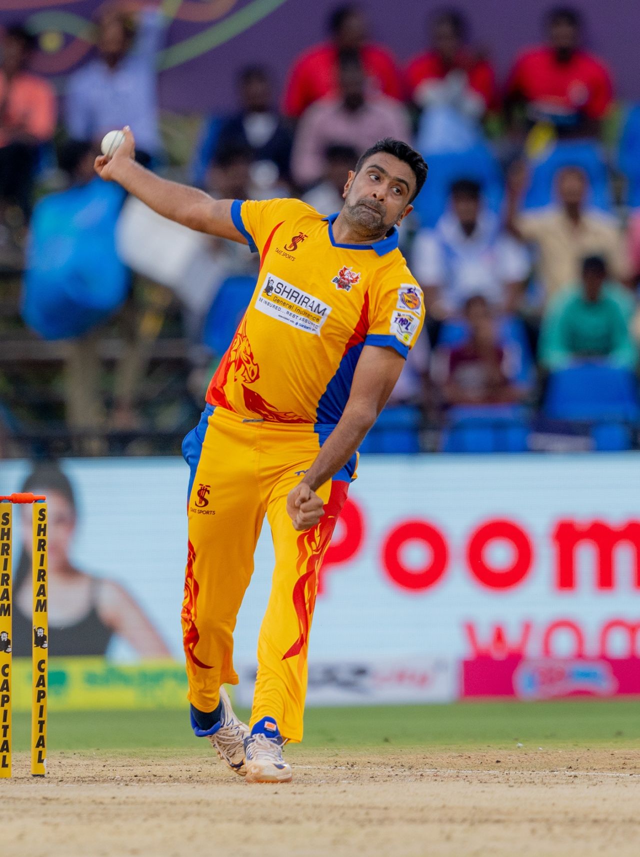 R Ashwin in TNPL action for Dindigul Dragons, Dindigul Dragons vs Trichy Grand Cholas, TNPL 2024, Salem, July 6, 2024