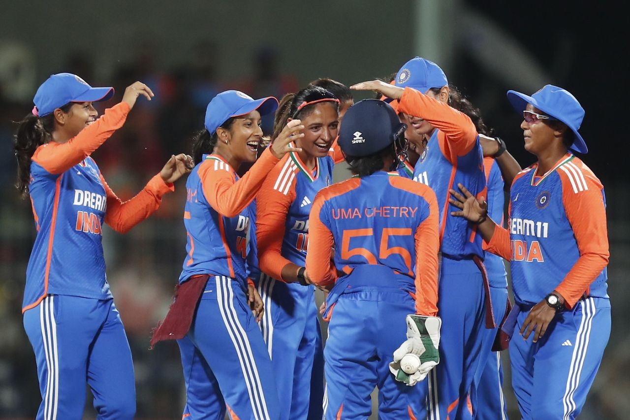 India and Uma Chetry's celebrations were cut short, India vs South Africa, 2nd women's T20I, Chennai, July 7, 2024