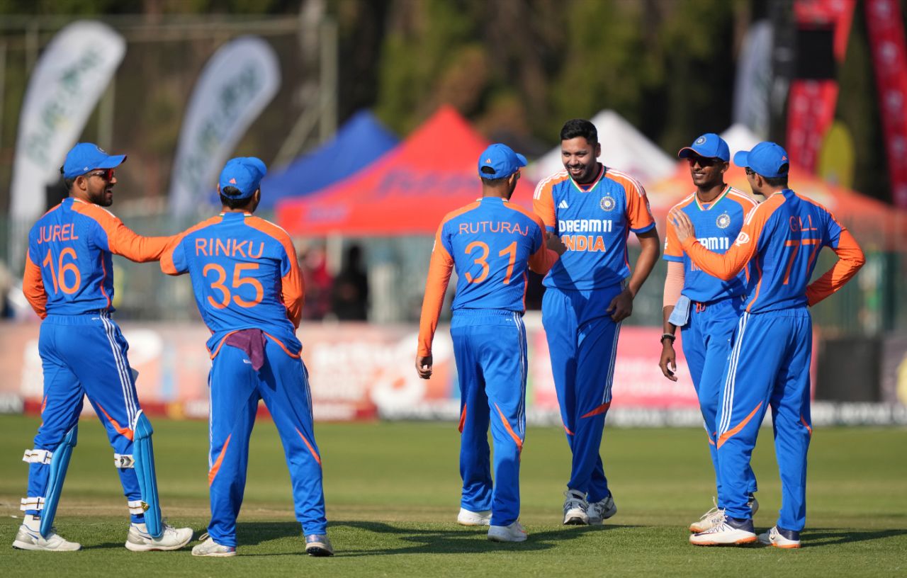 Avesh Khan finished with figures of 3 for 15, Zimbabwe vs India, 2nd men's T20I, Harare, July 7, 2024
