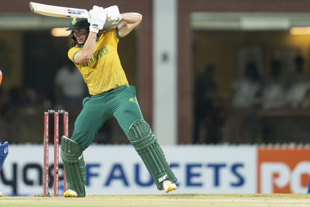 Tazmin Brits stroked a fluent fifty, India vs South Africa, 2nd women's T20I, Chennai, July 7, 2024