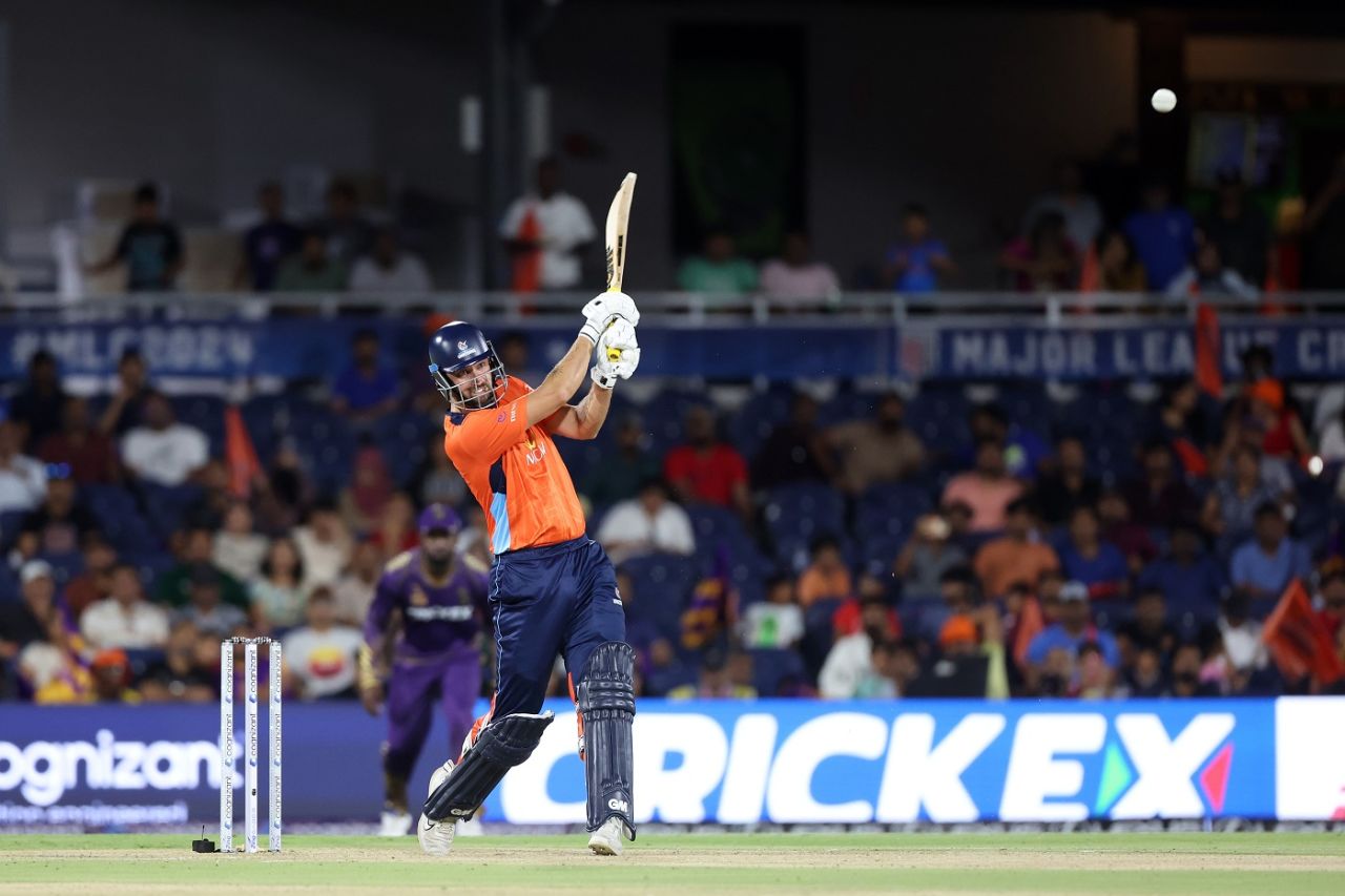 Matthew Short played an aggressive innings, San Francisco Unicorns vs Los Angeles Knight Riders, Major League Cricket, Dallas, July 7, 2024