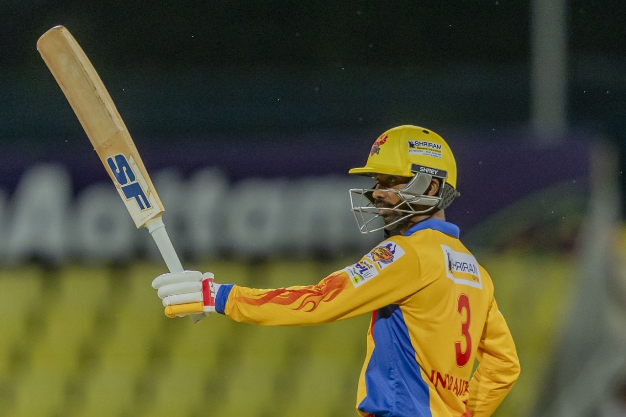 B Indrajith celebrated his 30th birthday with a half-century, SKM Salem Spartans vs Dindigul Dragons, TNPL 2024, Salem, July 8, 2024