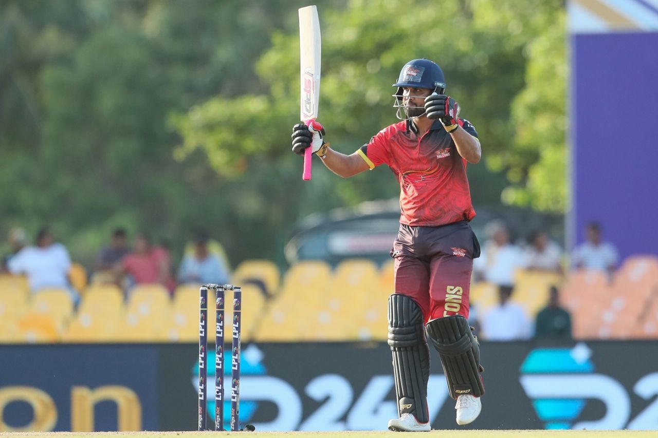 Dinesh Chandimal smashed 83 off just 37 balls, Kandy Falcons vs Jaffna Kings, LPL 2024, Dambulla, July 9, 2024