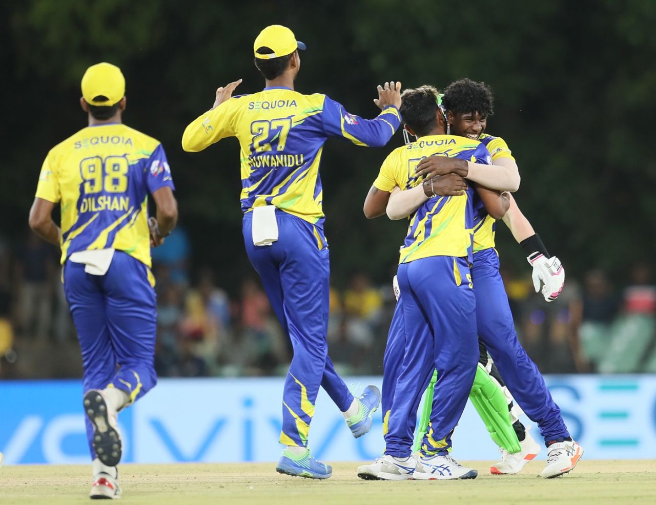 Nuwan Thushara picked up two wickets in the first over, Dambulla Sixers vs Galle Marvels, Lanka Premier League, Dambulla, July 9, 2024