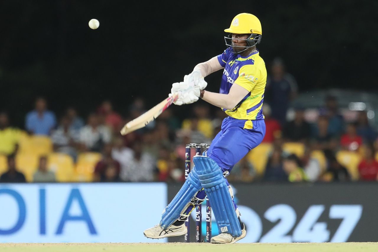Chamindu WIckramasinghe made a backs-to-the-wall fifty, Dambulla Sixers vs Galle Marvels, Lanka Premier League, Dambulla, July 9, 2024