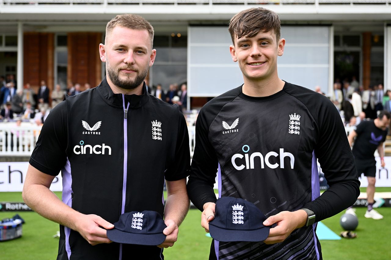 Surrey team-mates Gus Atkinson and Jamie Smith made their England Test debuts, England vs West Indies, 1st Test, Lord's, 1st day, July 10, 2024