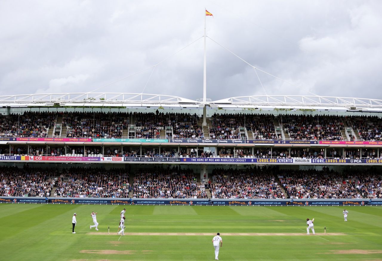 James Anderson hits his delivery stride, England vs West Indies, 1st Test, Lord's, 1st day, July 10, 2024
