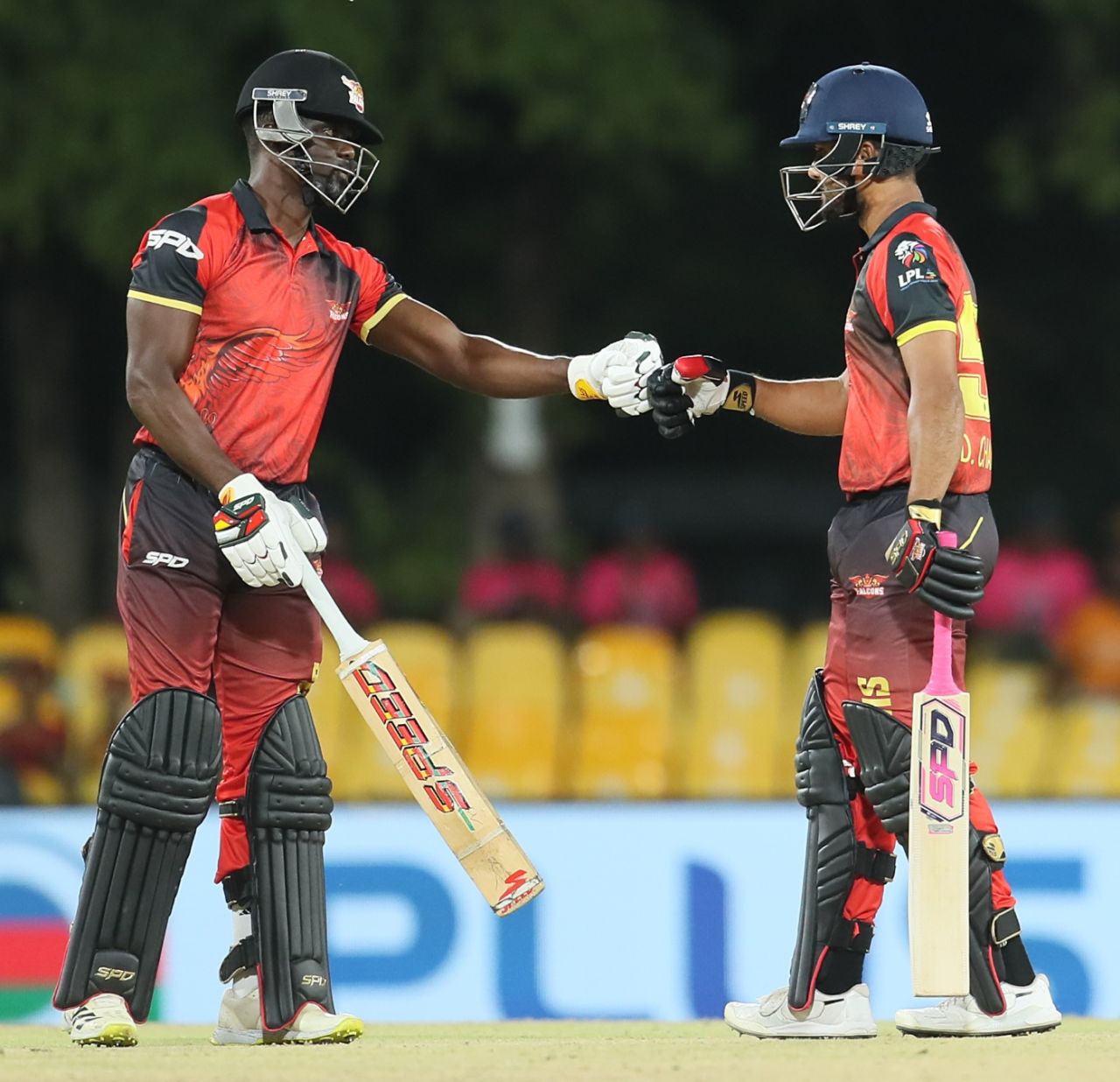 Andre Fletcher and Dinesh Chandimal put on 54 in just 4.2 overs, Kandy Falcons vs Galle Marvels, LPL 2024, Dambulla, July 10, 2024