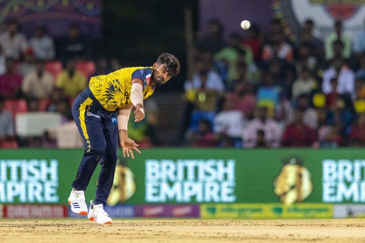 R Sonu Yadav bagged five wickets for Nellai Royal Kings, SKM Salem Spartans vs Nellai Royal Kings, TNPL 2024, Salem, July 11, 2024