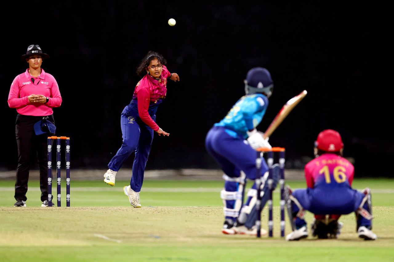 Vaishnave Mahesh picked up two wickets, UAE vs Sri Lanka, 2nd semi-final, Women's T20 World Cup Qualifier, Abu Dhabi, May 05, 2024