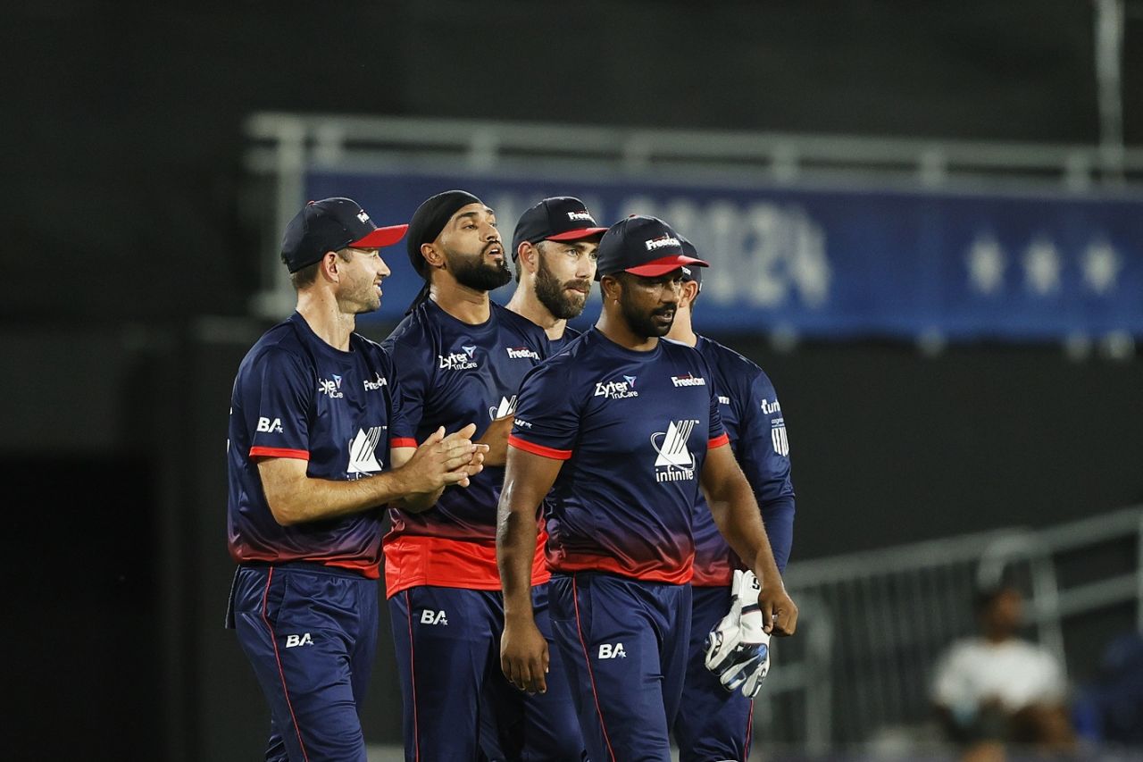 Jasdeep Singh got three wickets in his first three overs, MI New York vs Washington Freedom, Major League Cricket, Dallas, July 16, 2024