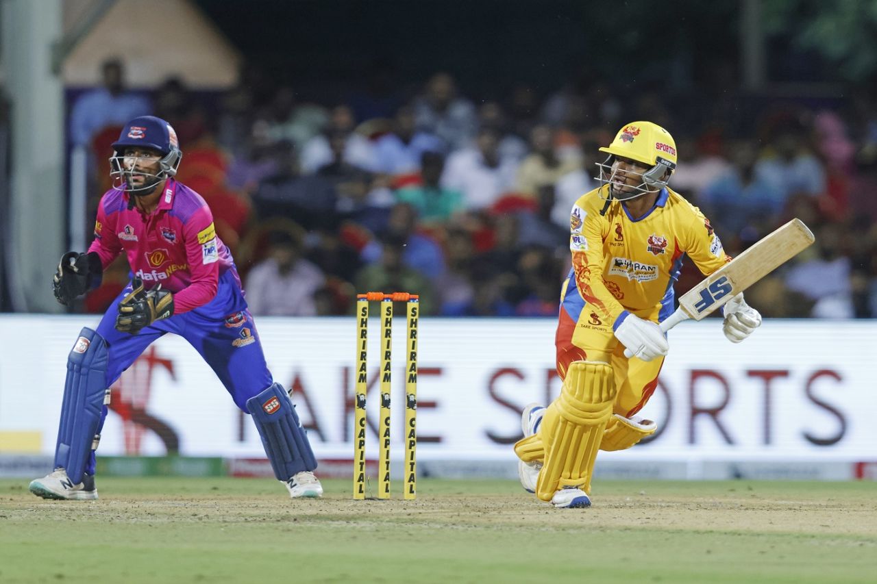 Boopathi Kumar guided Dindigul Dragons home in a rain-hit game, Dindigul Dragons vs IDream Tiruppur Tamizhans, TNPL 2024, Coimbatore, July 17, 2024
