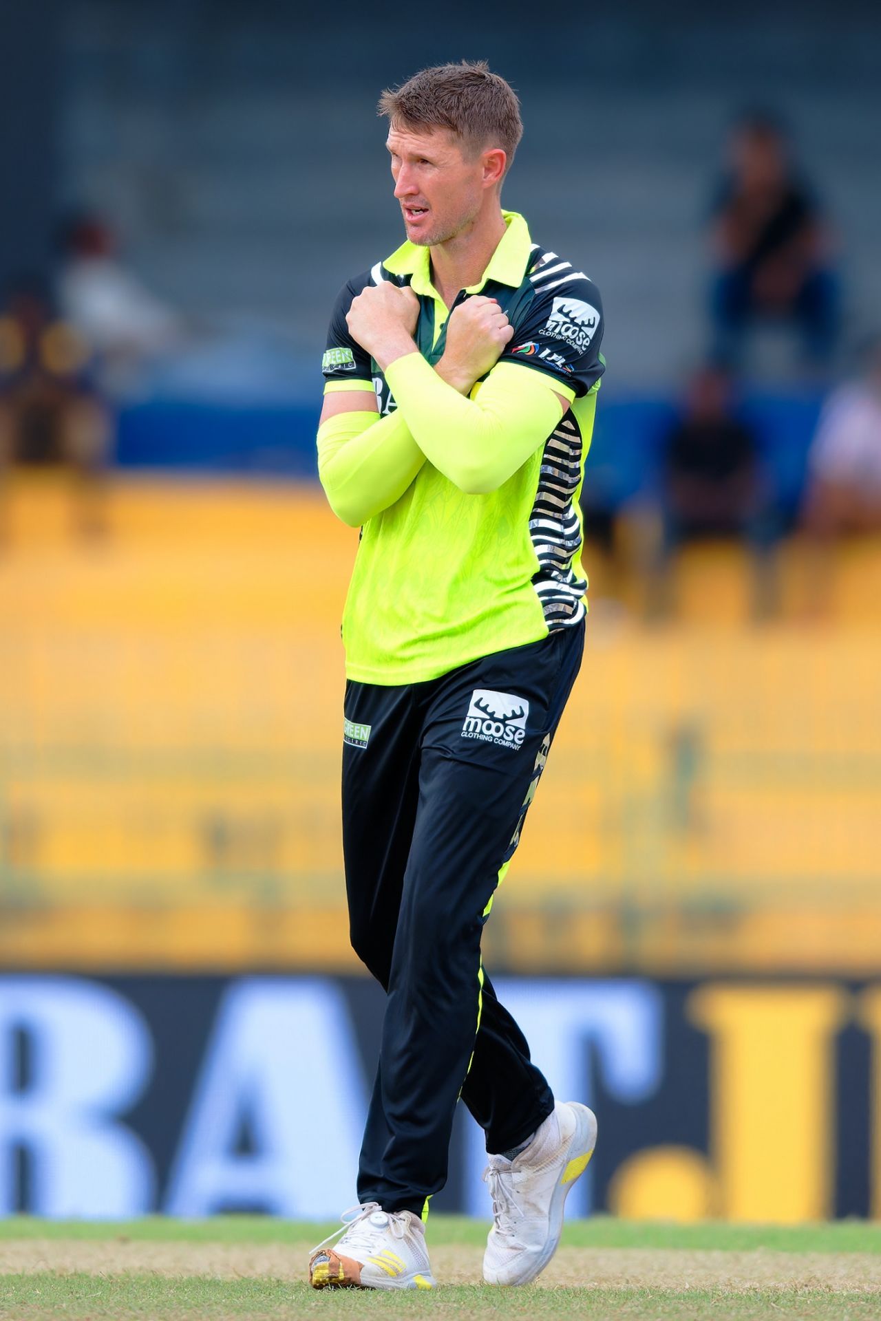 Dwaine Pretorius picked up a four-wicket haul, Galle Marvels vs Jaffna Kings, Qualifier 1, Lanka Premier League, Colombo, July 18, 2024