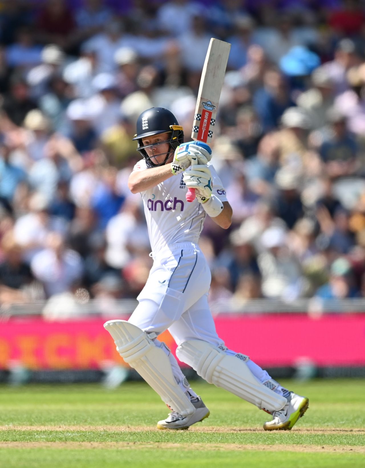 Ollie Pope brought up his fifty soon after lunch, England vs West Indies, 2nd Men's Test, Trent Bridge, 1st day, July 18, 2024