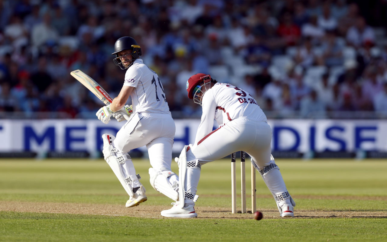 Chris Woakes got England past the 400-run mark with 37 off 48, England vs West Indies, 2nd Men's Test, Trent Bridge, 1st day, July 18, 2024