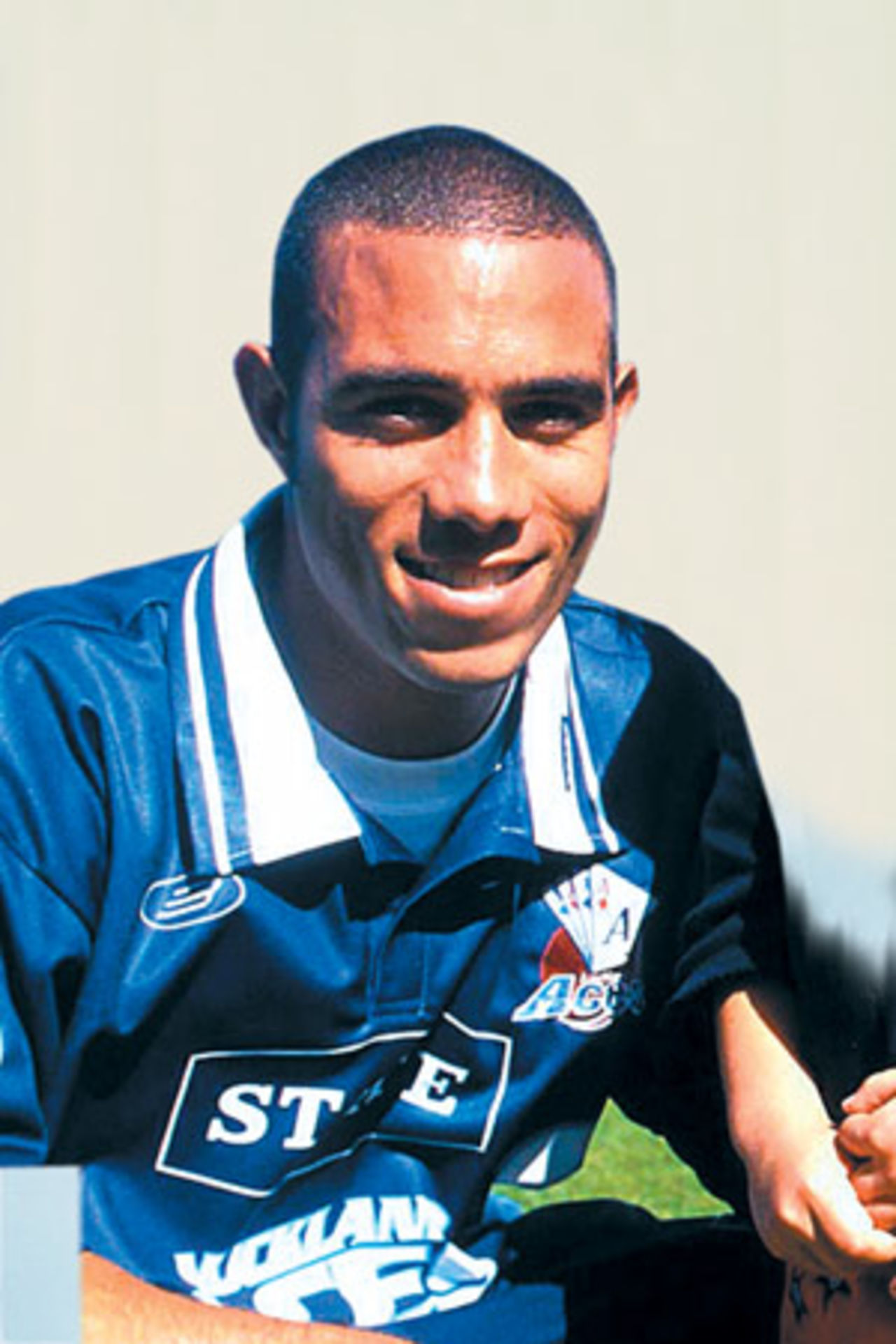 Portrait of Andre Adams - New Zealand player in the 2002/03 season.